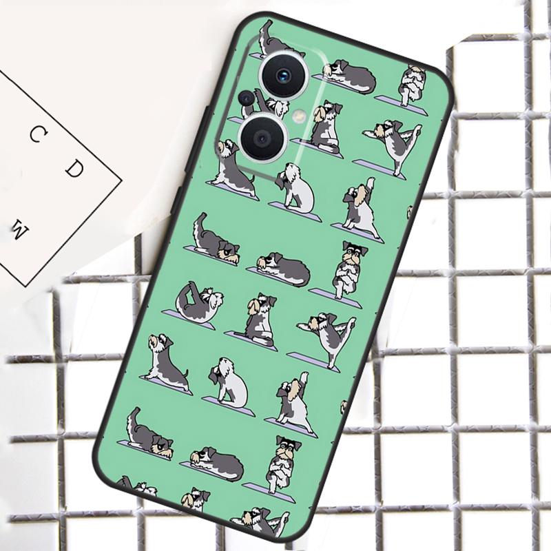 Cartoon Schnauzer Dog For OPPO Reno 13 14 12 11 10 Pro 11F 12F 13F 14F 7 8 Lite 8T OPPO Find X5 X6 X8 X9 Pro Case