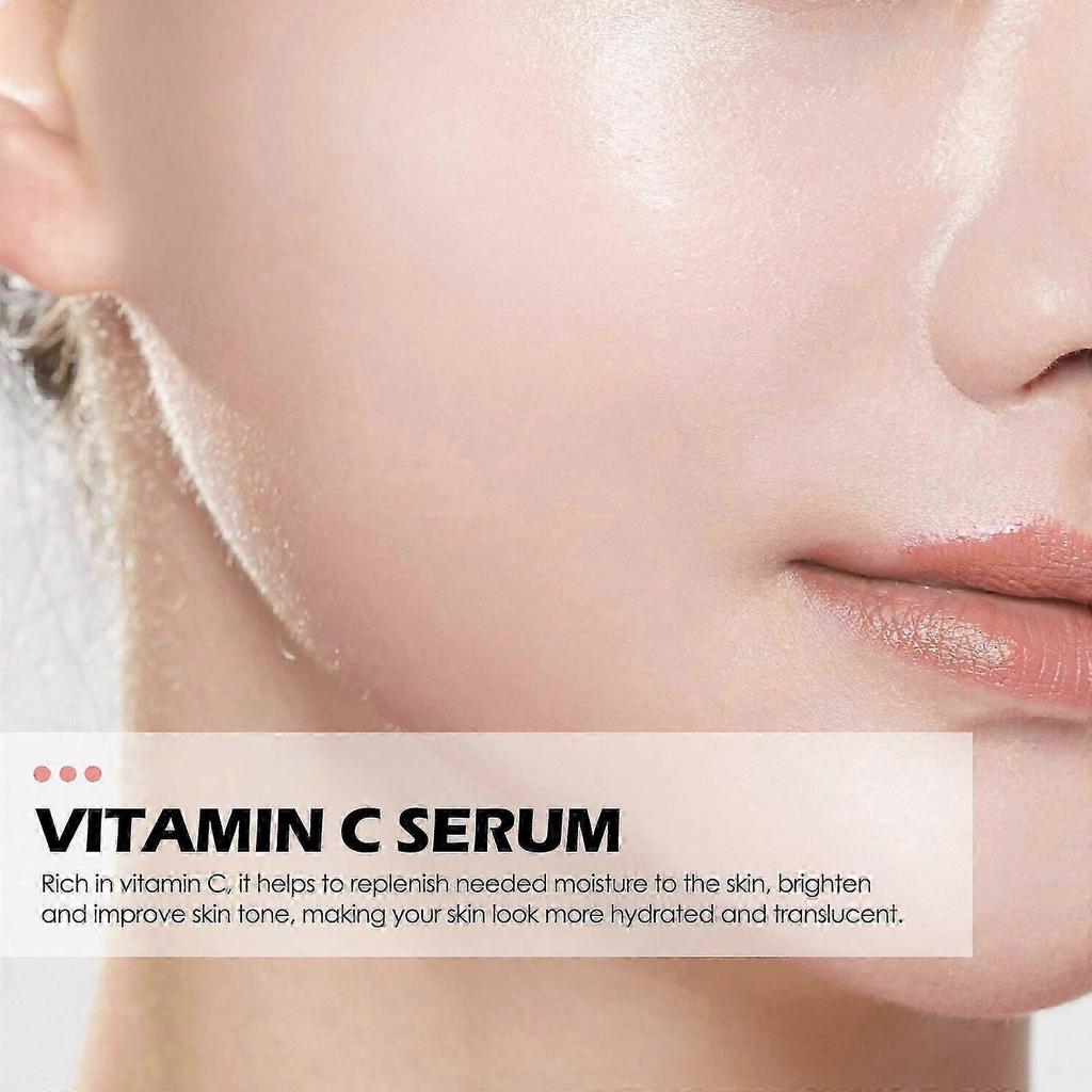 Vitamin C Face Serum with Hyaluronic Acid & Glycerin  Brightening, Hydrating, Anti-Aging Serum for Radiant, Translucent Skin  30ml