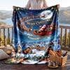 Christmas Flannel Throw Blanket Soft Warm Cozy For Sofa Bed Indoor Home Use Great Holiday Gift