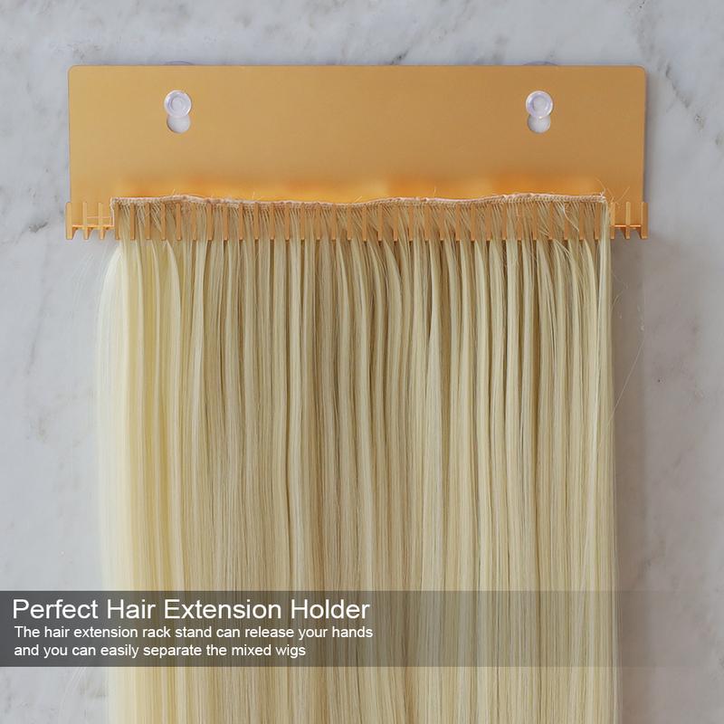 ARLANY Stainless Steel Hair Extension Hanger Hair Display Holder for Salons Organizer Rack for Weft, Clip-In, Tape-In Extensions