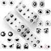 500Pcs/Roll Q Eyes Emoji Kids Rewards Stickers - DIY Scrapbooks Album Decor Sealing Label Decals