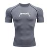Men's Breathable Compression Workout T-shirt, Quick Dry Athl