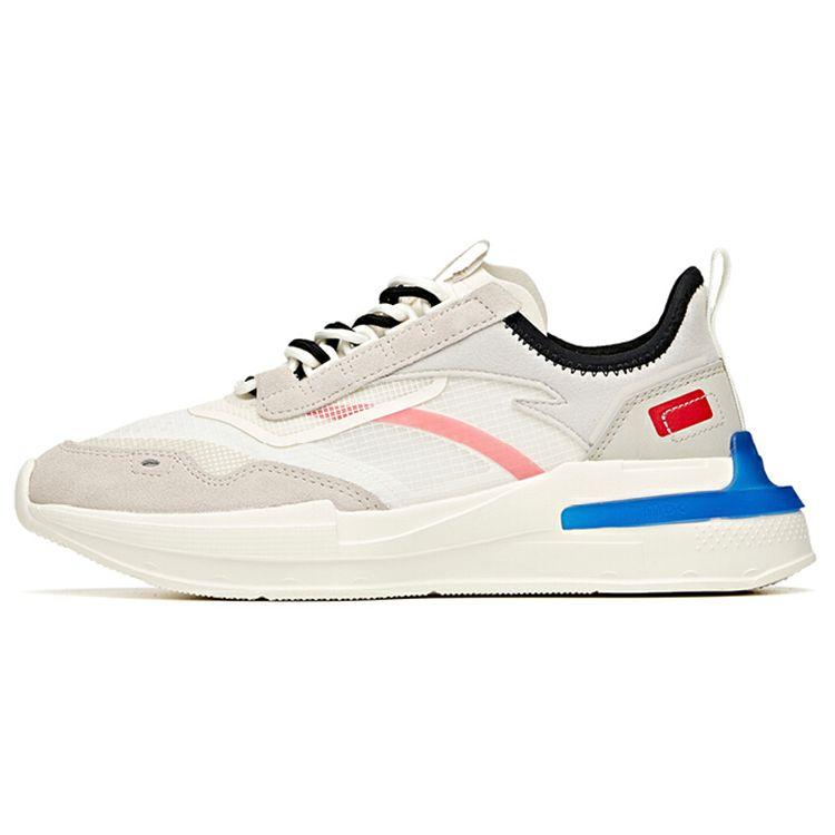 Anta Comfortable Versatile Shock Absorbing Non-Slip Wear-Resistant Breathable Low-Top Casual Shoes Men Sneakers White Gray 112128871-1