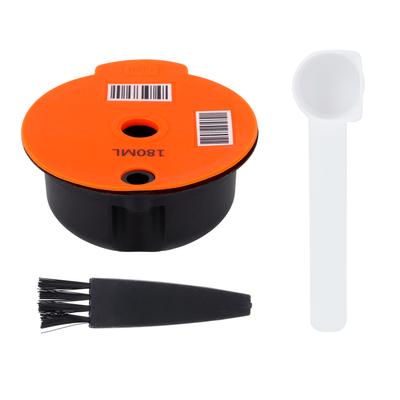 Кофейная капсула многоразового использования, заправляемый фильтр для кофе, чашка с ложкой-щеткой, кофейные аксессуары 180 мл