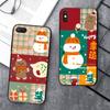 BS-13 Силиконовый чехол Happy Merry Christmas для iPhone 15 14 Xiaomi POCO M6 F6 Redmi Note 13 12 13C 8 9 Samsung S24 S23 S22 S21 FE Pro Plus Ultra