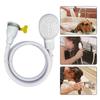 Indoor Bathing 2.2M Optional Portable Shower Attachment Adjustable Length Shower Attachment Bath Hose Fit Clamp Shower Hose