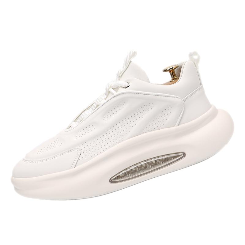 Модные кроссовки мужские дизайнерские спортивные туфли с воздушной подушкой модные повседневные кожаные сетчатые дышащие туфли на плоской платформе с увеличением высоты