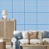 Wallpaper Fabric Pattern Azure and Blue for Living Room and Bedroom 50x1000
