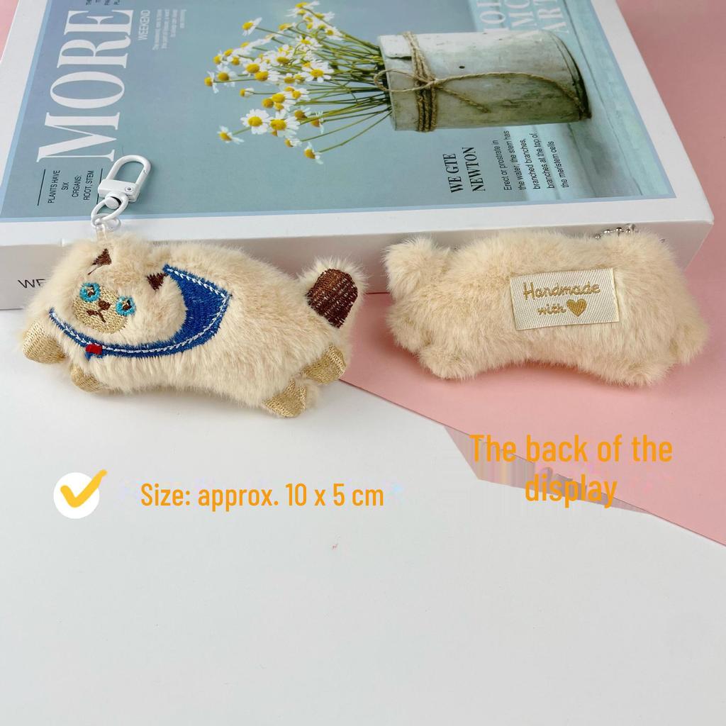 Милая подвеска в виде плюшевого кота Calico и брелок для ключей в виде сиамского кота, аксессуары для котят - мультяшные украшения для сумок-кукол