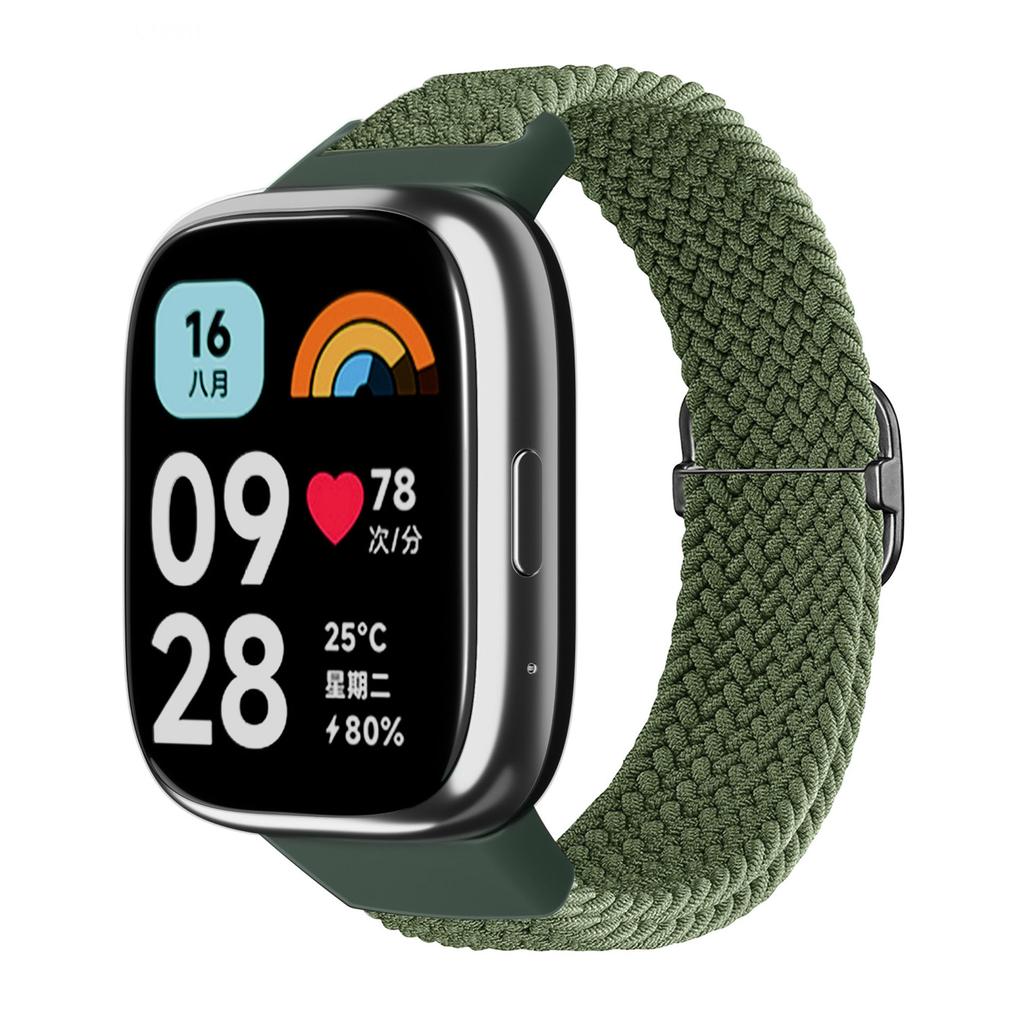 Плетеный solo loop для Xiaomi Redmi Watch 3 active Аксессуары ремешки спорт Нейлон Дышащий Замена Correa Redmi 3 Lite ремешок