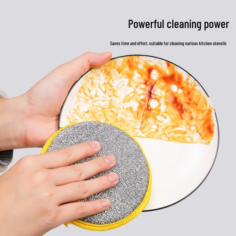 Dual-Sided Durable Dishwashing Sponge & Scourer - Absorbent Magic Eraser for Pots and Dishes