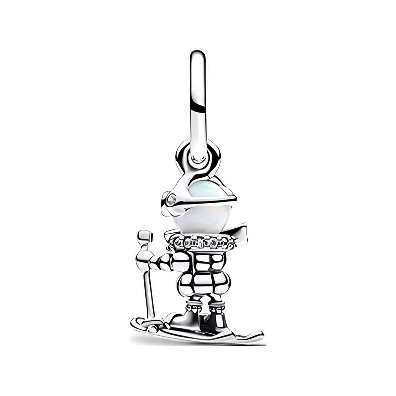 Pandora Skier style design 925 silver necklace / pendant women's silver 793514C01