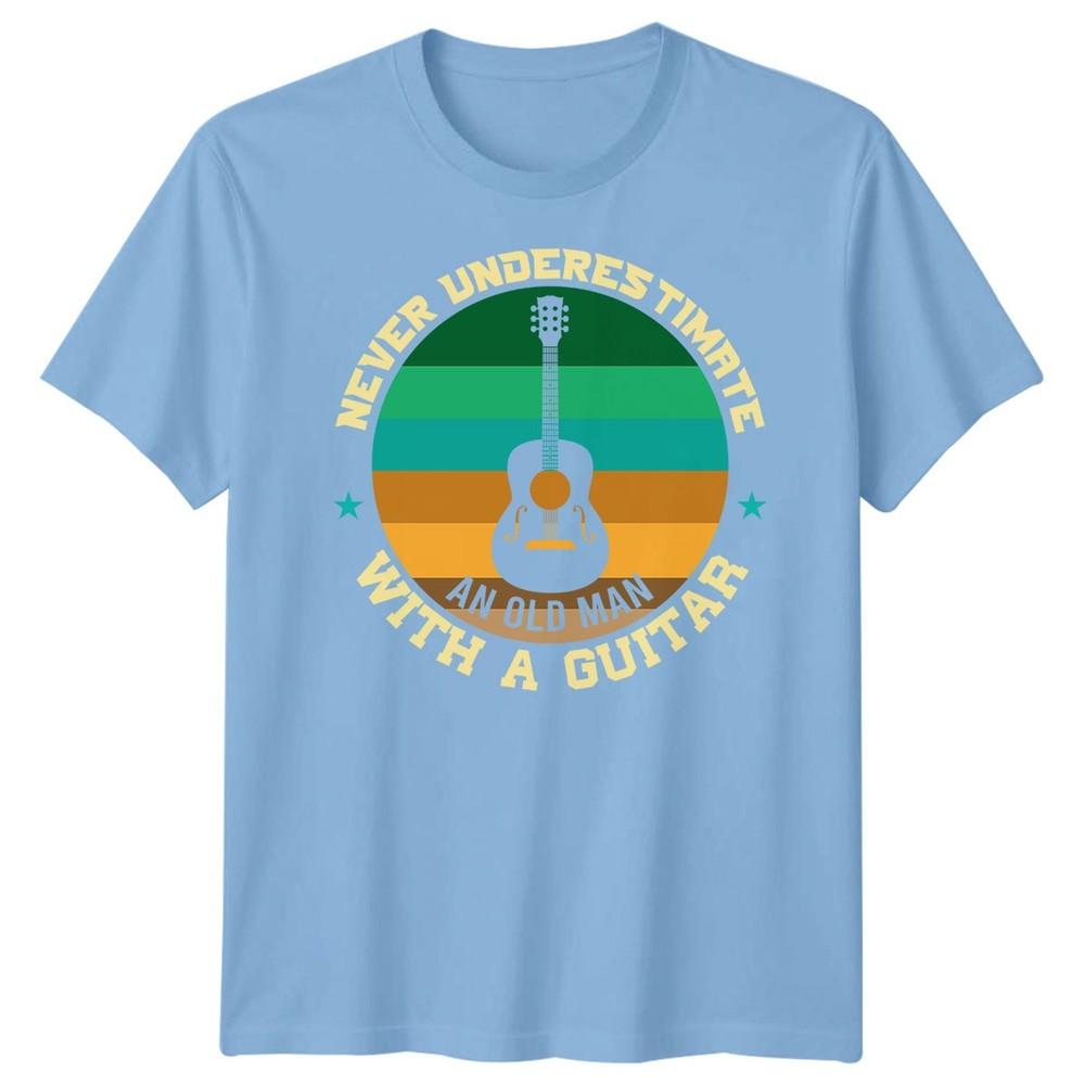 Never Underestimate An Old Unisex With A Guitar Guitarist Hobbies Unisexs Tee