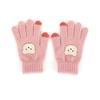 Kids' Winter Knit Bear Pattern Five-Finger Gloves