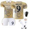 Messi 9 Jersey Dragon Edition Mbappe 24-25 Real Madrid Home Soccer Jersey Set Fan Version Breathable Quick-Dry Training Match Gear