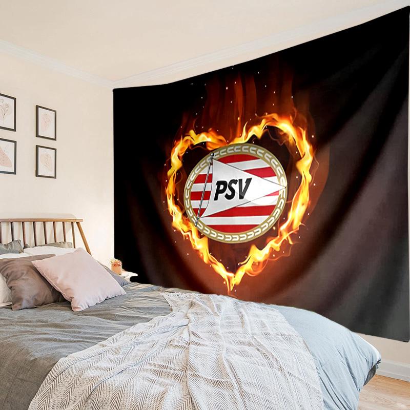 Psv Eindhoven Crest Tapestry, Unique Design Tapestry, Wall Decor for Bedroom,Livingroom, Playroom,Heartwarming Fan Holiday Gifts