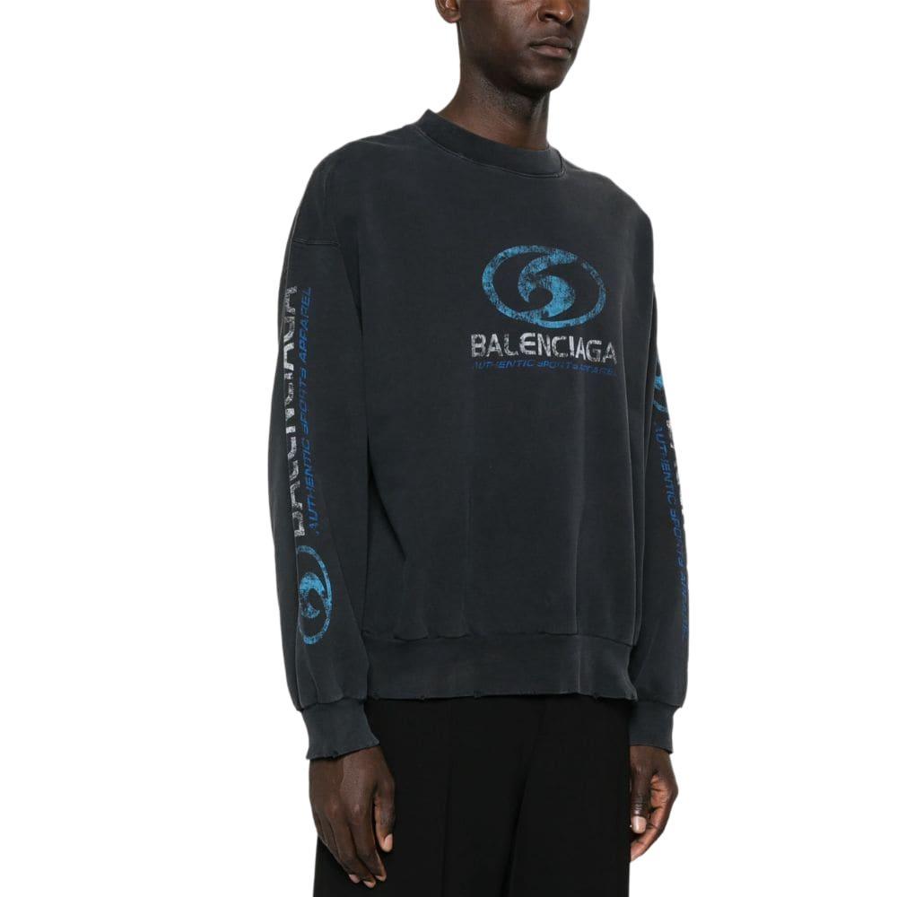 Balenciaga Worn Out Effect Crewneck Sweatshirt 697869TPVU71412