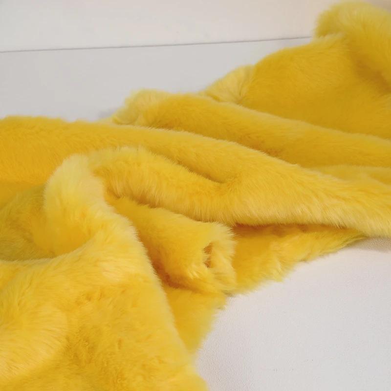 50x180cm Flush Artificial Fur Thickened Imitation Fox Fur Grass Faux Fur Fabric for Counter Decoration Carpet Clothes Scarves