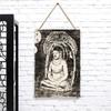 Vintage Zen Buddha Metal Wall Art Southeast Asian Style Home Decorative Hanging Ornament