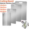 Походная разделочная доска Двусторонняя титановая кухонная разделочная доска Кухонная разделочная доска из нержавеющей стали для кухни Сверхпрочная