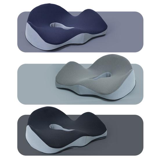 Эргономичная подушка для ягодиц, подушка для сиденья при геморрое, U-образная, для уменьшения давления на копчик, поддержка из пеноматериала с эффектом памяти