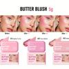 Butter Blush, Contour Matte Blush, Enhance Complexion, Soft Face Makeup, Moisturizing Lipstick