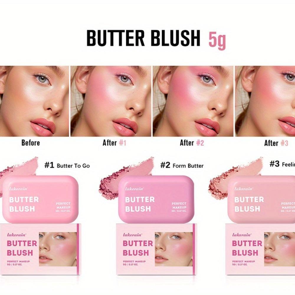 Butter Blush, Contour Matte Blush, Enhance Complexion, Soft Face Makeup, Moisturizing Lipstick