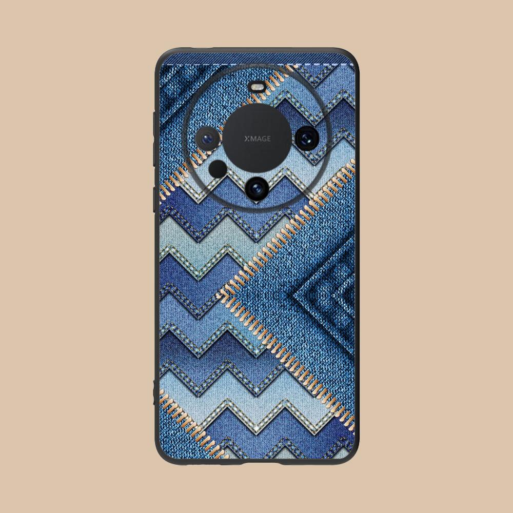Чехол для мобильного телефона с текстурой джинсы для Huawei Mate 60 50 40 30 20 10 Pro Plus Lite E 5G Цветная печать Чехол Чехол Роскошный Красивый