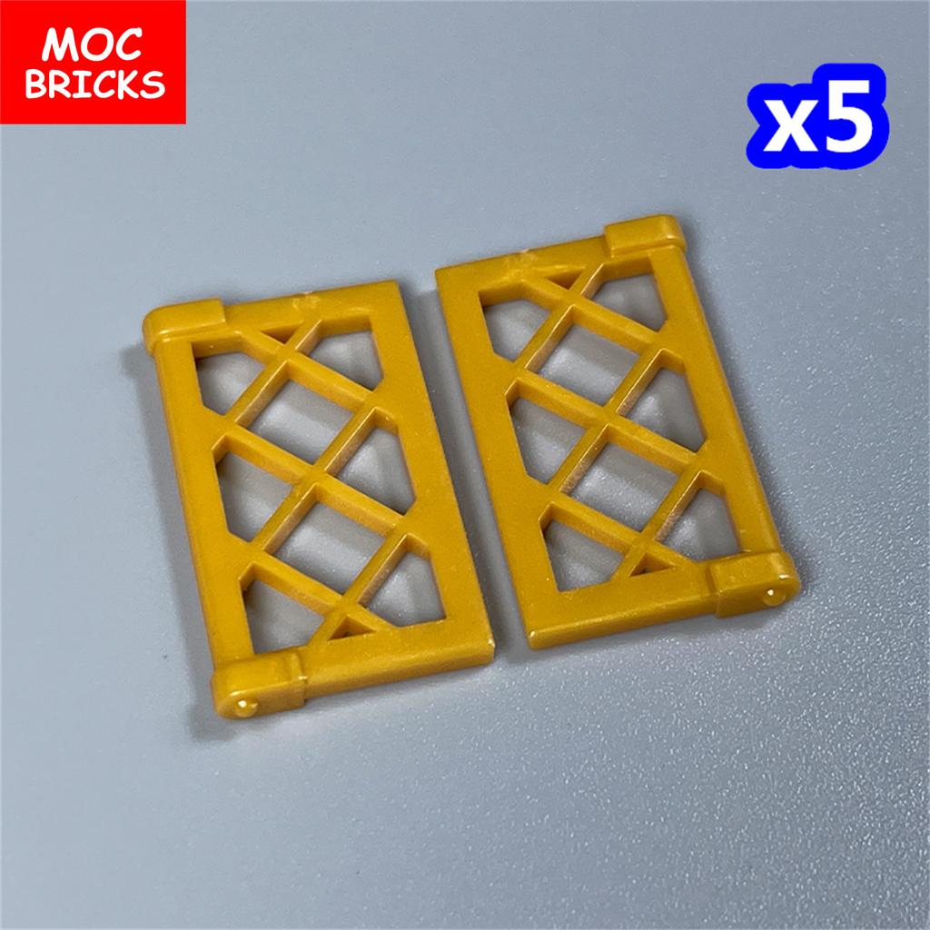 Нетоксичные кубики Moc Оконная решетка 1x2x3 1x4x3 Для строительных блоков Садовая сцена 60607 60594 Собираемые детали Детские игрушки