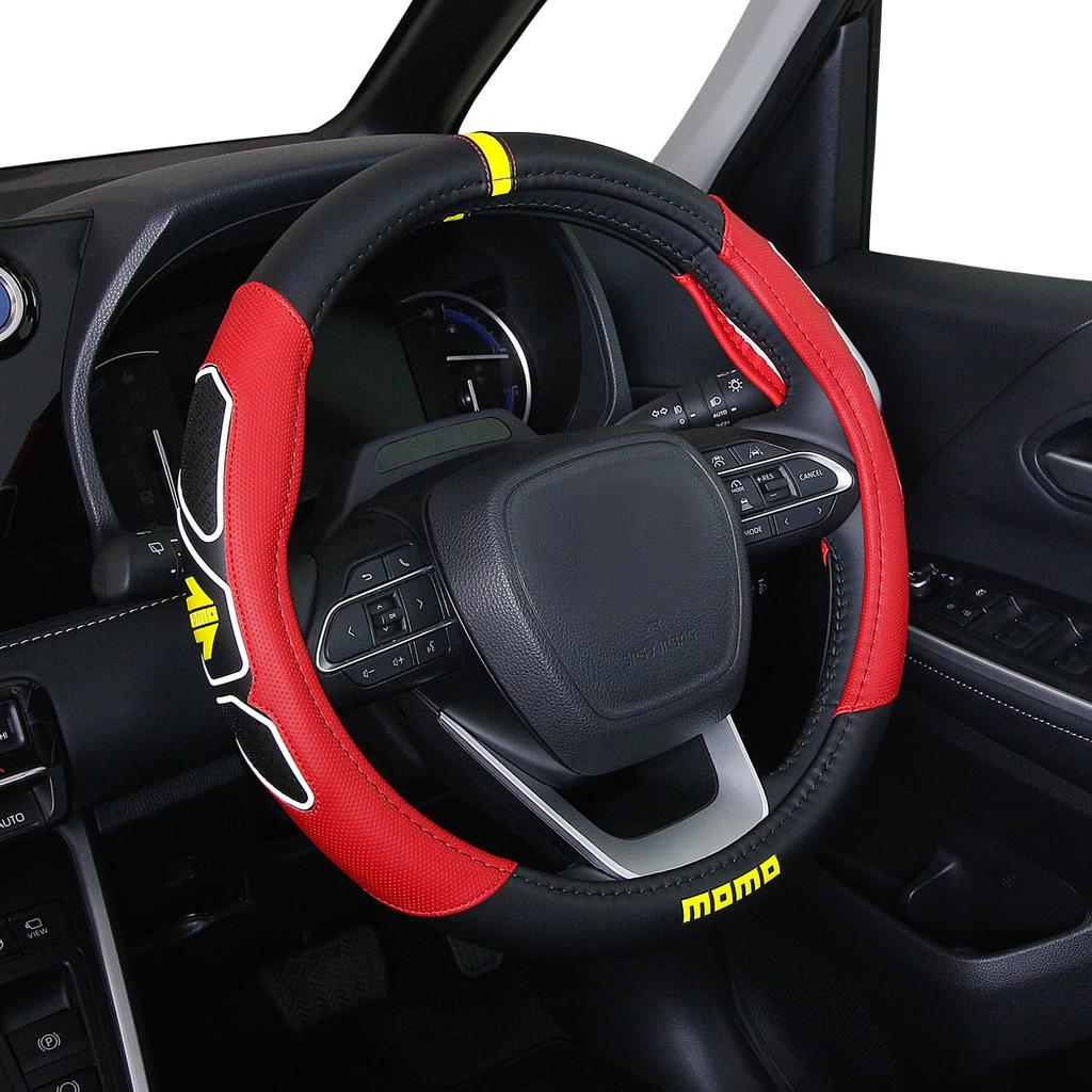 MOMO FUN Steering Wheel Cover, Italy, Milan, Size S, Red