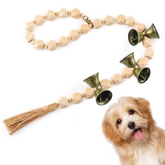 Собачий дверной звонок для питомца, ручной работы, с регулируемой длиной, для быстрой и точной коммуникации, дверь для приучения к туалету