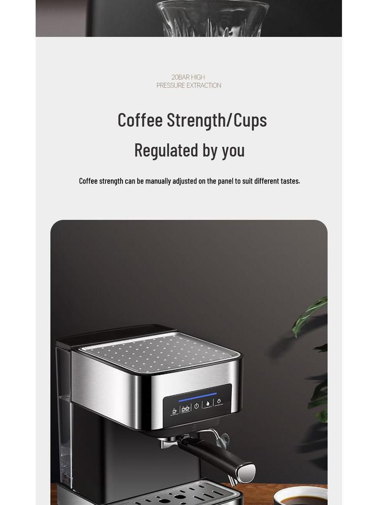 Компактная эспрессо-машина с капучинатором для дома и офиса