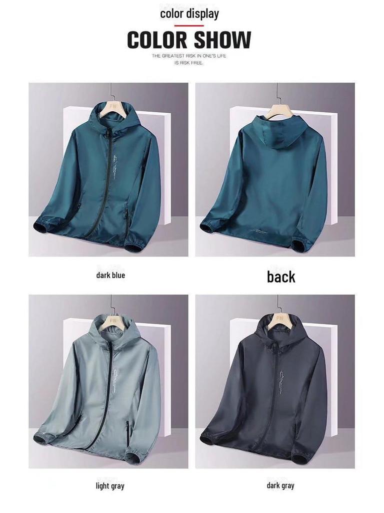 Мужская и женская летняя солнцезащитная куртка Ice Silk — модная, легкая, дышащая, идеально подходит для отдыха на природе и рыбалки.