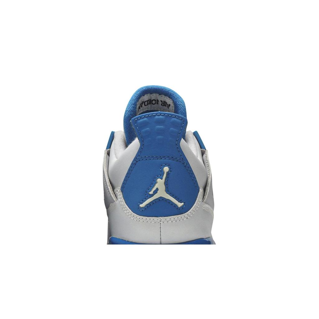 Air Jordan 4 Retro Grade School 'Military Blue' 2012 (Unisex) White / Military Blue / Neutral Grey Kids' Basketball Shoes 408452 105