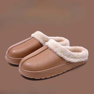 Новые хлопковые туфли, водонепроницаемые, на толстой подошве, противоскользящие домашние тапочки для помещений, женская обувь