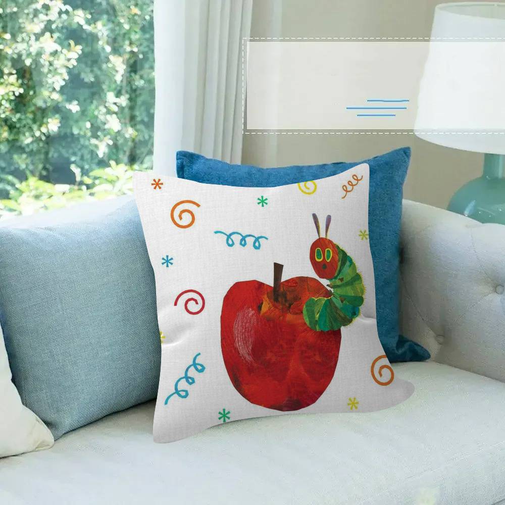 Cartoon The V-Very H-Hungry Caterpillar Pillow Cover Sofa Cushion Cover Home Room Decoration Children Gift