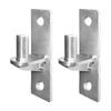 2Pieces Portable Sturdy Wall Mount Gate Hinges Stainless Steel for Outdoor Chain Link Fence Gate Post Hinges Pin
