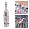 Аудиоадаптер XLR 3-контактный мама на 6,35 мм 1/4" TS папа, Стерео 6,35 мм на XLR штекер, Стерео аудиоразъем для микрофона