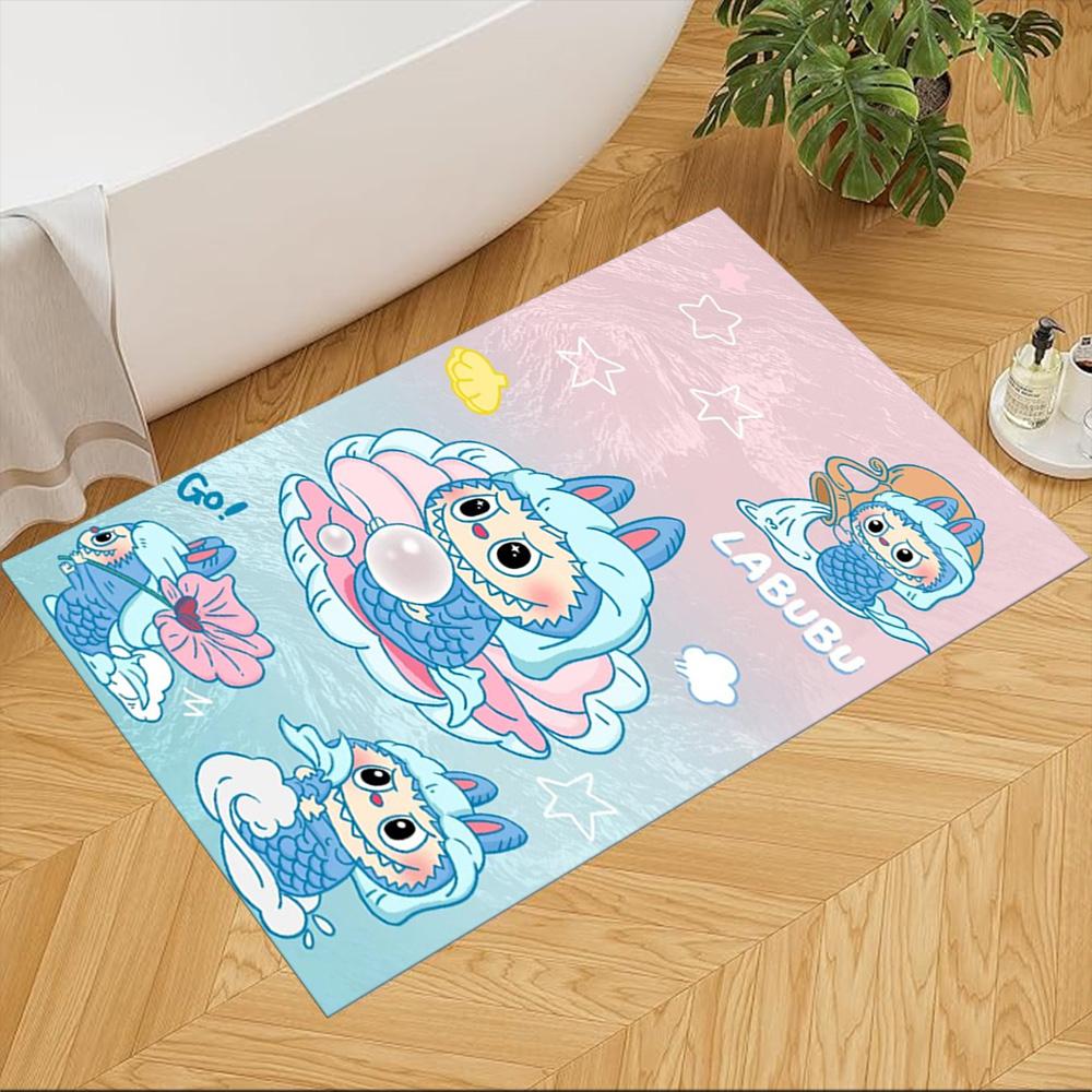 Labubu Carpet Suitable for Playrooms Living Rooms Hallway Study room Antislip Carpet Decorate Offices Birthday/Christmas Gift