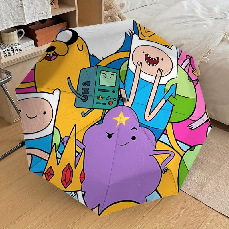 1pc Adventure Time Automatic Open/Close Umbrella, Lightweight Design for Everyone,Durable Canopy yy251014055
