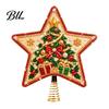 Interactive Family Fun Crafts DIY Christmas Tree Topper Star Kit with Faux Pearl & Rhinestone Materials, Santa Snowman Reindeer Art Supplies for Angel