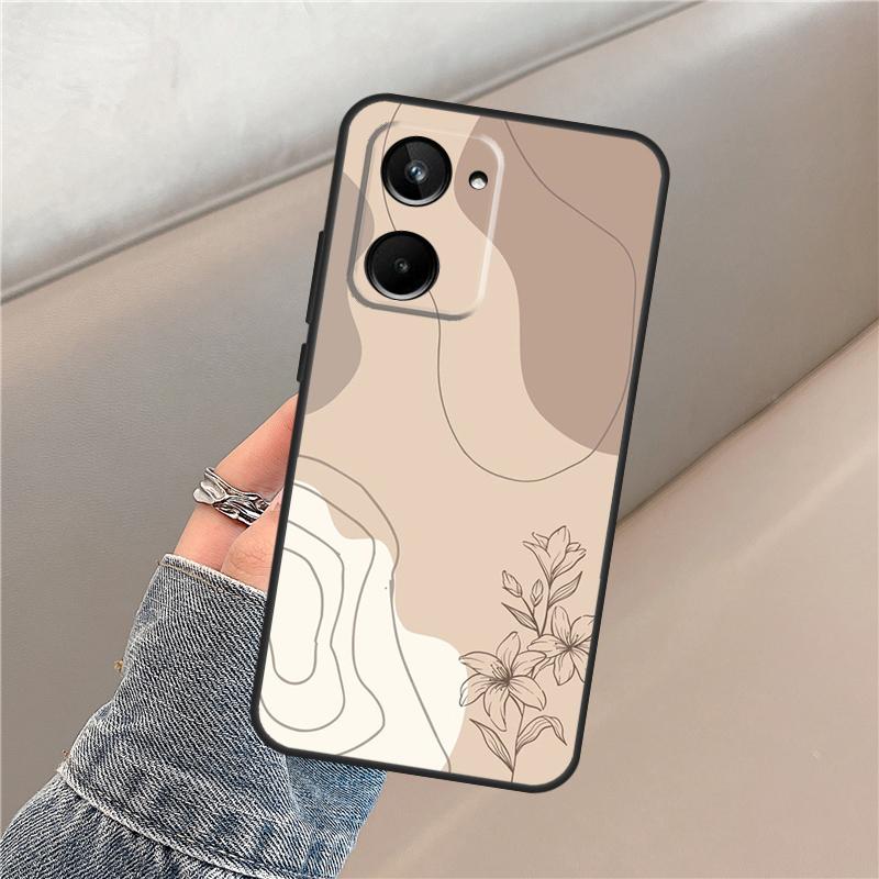 Чехол 'Абстрактные растения' для Realme GT7 Pro GT6 14 11 12 13 15 Pro Plus C55 C51 C53 C35 C33 C61 C65 C67 C71 C75
