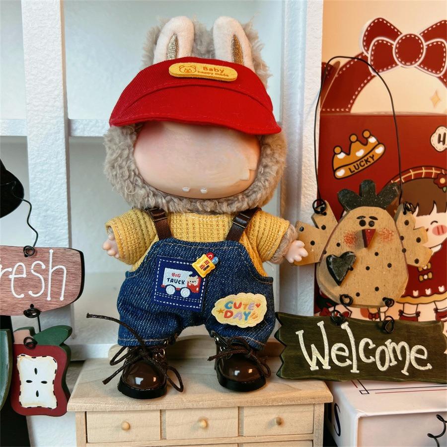 Подходит только для 17-сантиметровой тканевой куклы Лабубу, виниловых кукол, плюшевых игрушек и другой носимой одежды