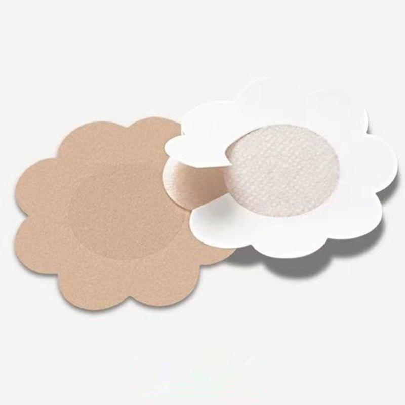 2 пары женских наклеек на грудь, накладка на грудь, бесследная наклейка на грудь для женщин и девочек, круглая кожа, накладка на бюст, унисекс A0206