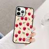 Чехол для телефона с рисунком красной вишни и фруктов Для iPhone 17 Air 15 16 14 13 12 Pro Max 11 Pro Max Plus Coque Shell