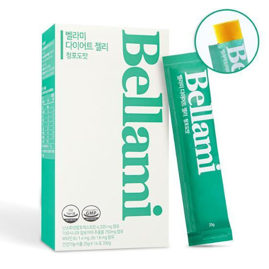 Желе Bellamy Diet со вкусом зеленого винограда 25г*14 пакетов (2 недели)