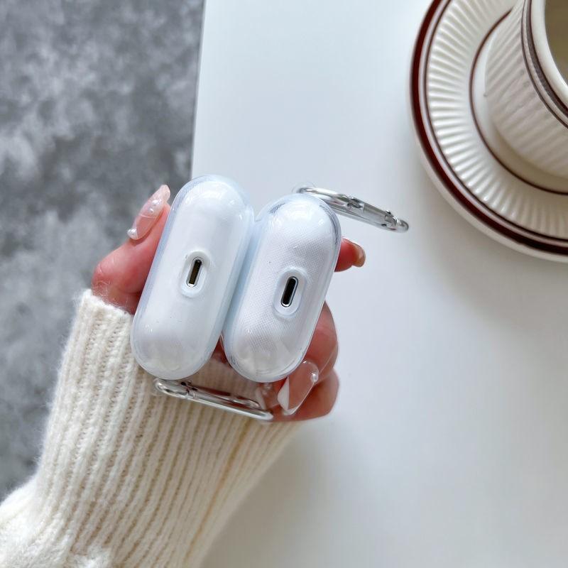 Применимо к защитному чехлу для Bluetooth-гарнитуры Apple AirPods, материал: прозрачный и простой, pro1 поколение, прозрачный мягкий чехол, 1 поколение