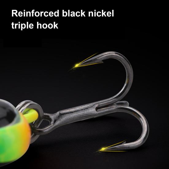 10.5G/30MM VIB Fishing Lure with Treble Hook Spinning Sequin Long Casting Hard Artificial Spinner Bait Saltwater Freshwater Bass Walleye