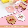 Hair Rope Wrist Strap Jewellery Packing Card DIY Package Hanging Blank Tag Display Holder Cardboard