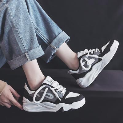 Мода Новые Литературный Стиль Кеды Женские Нишевая Мода Повседневные Все Подходят Толстая Подошва Хлебные Туфли Студенческие Нескользящие Спортивные Туфли 35-40